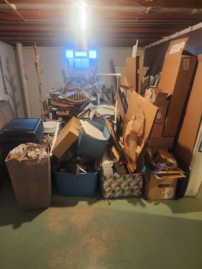 Roll-off dumpster container at job site for Roll Off Dumpster Rental in Mattapoisett